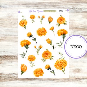DECO-3201 || Fall Colors Deco || PLANNER STICKERS || Floral Stickers ||