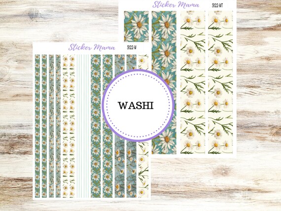 WASHI PLANNER STICKERS || 3122 || Vintage Blooms || Washi Stickers || Planner Stickers || Washi for Planners