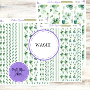 WASHI PLANNER STICKERS || 3120 || Shamrock Magic || Washi Stickers || St. Patricks Planner Stickers || March Washi for Planners