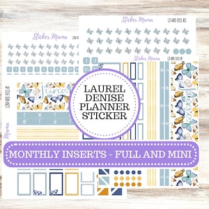 LAUREL DENISE INSERT Pages || Planner Kit #3112 || Butterfly Bliss || Laurel Denise Kit || Laurel Denise Stickers ||  ld
