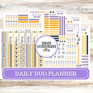 ERIN CONDREN Daily Duo Planner Kit DD-3115 || October - Spooky Palette || Daily Duo Planner Sticker Kit || Erin Condren ||