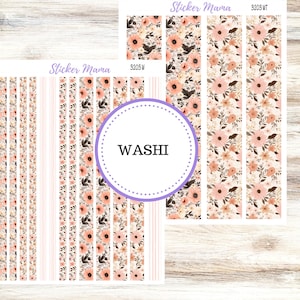 Washi Planner Sticker Sheet | 3203 Pretty in Pink
