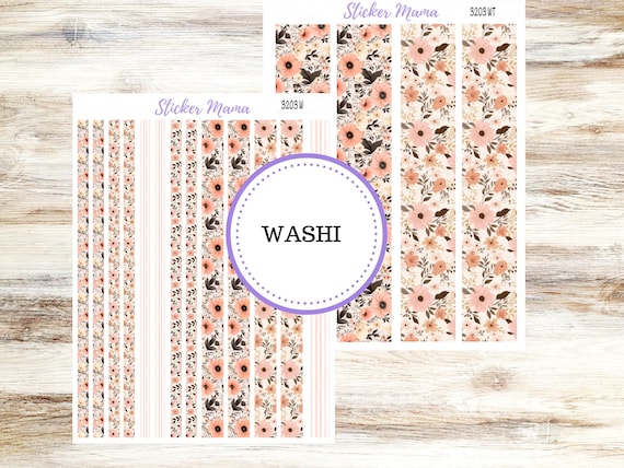 Washi Planner Sticker Sheet | 3203 Pretty in Pink
