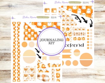 Journal Planner Sticker Kit | 3222 Cozy Ghost