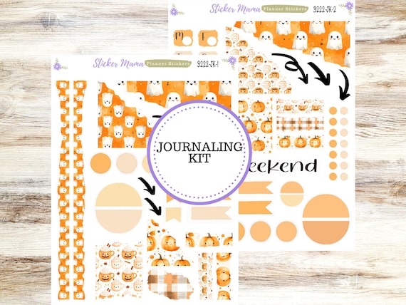 Journal Planner Sticker Kit | 3222 Cozy Ghost