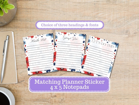 American Dream 3035 Notepad | 4 x 5 | To Do List | Shopping List | Note Pad