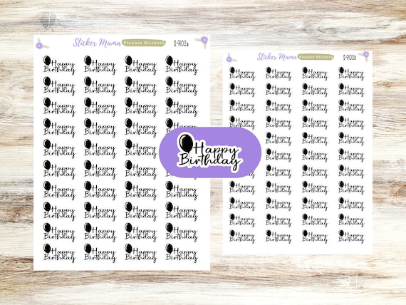 HAPPY BIRTHDAY STICKERS || S-9102 ||