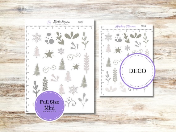 Deco 3226 | Muted Frost | Planner Stickers | Winter Stickers | Redesigned 10-26