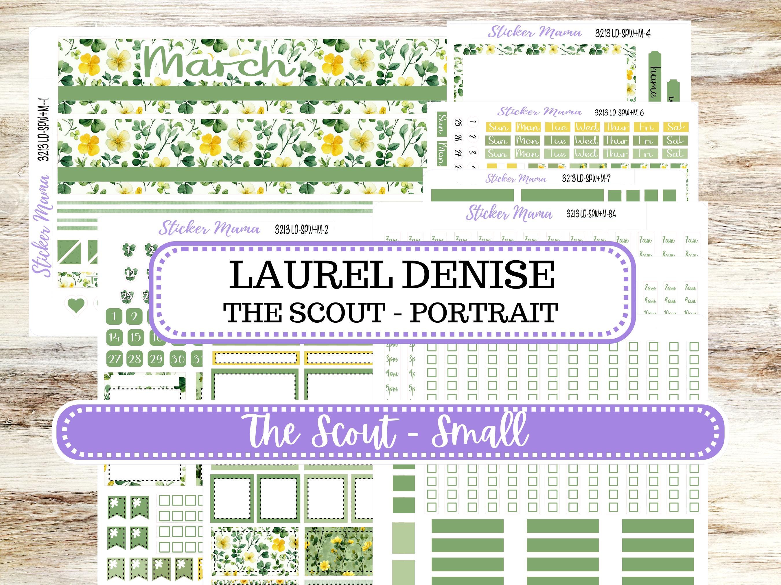 Laurel Denise Small Scout Planner Sticker Kit | Mini Portrait Weekly ...
