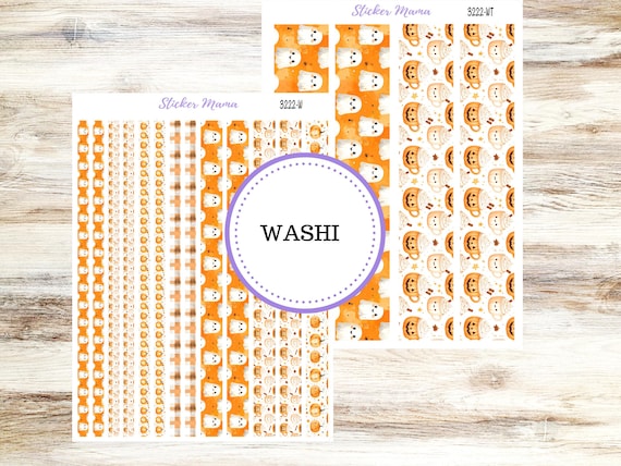 Washi Planner Stickers | 3222 Cozy Ghost