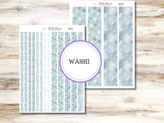 Washi Planner Stickers 3118 | Arctic Frost