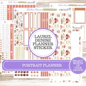 LAUREL DENISE PORTRAIT || Planner Kit #3202 || Mushroom Bloom || Laurel Denise Kit || Laurel Denise Stickers ||  ld