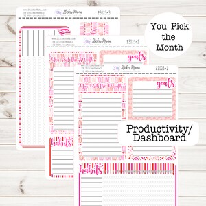 HEARTS PRODUCTIVITY PAGE 3025 Sticker Savings eclp note page, productivity page productivity note page eclp note page productivity dashboard