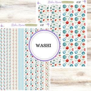 WASHI PLANNER STICKERS || 3117 || Merry Ornaments || Washi Stickers || Planner Stickers || Washi for Planners
