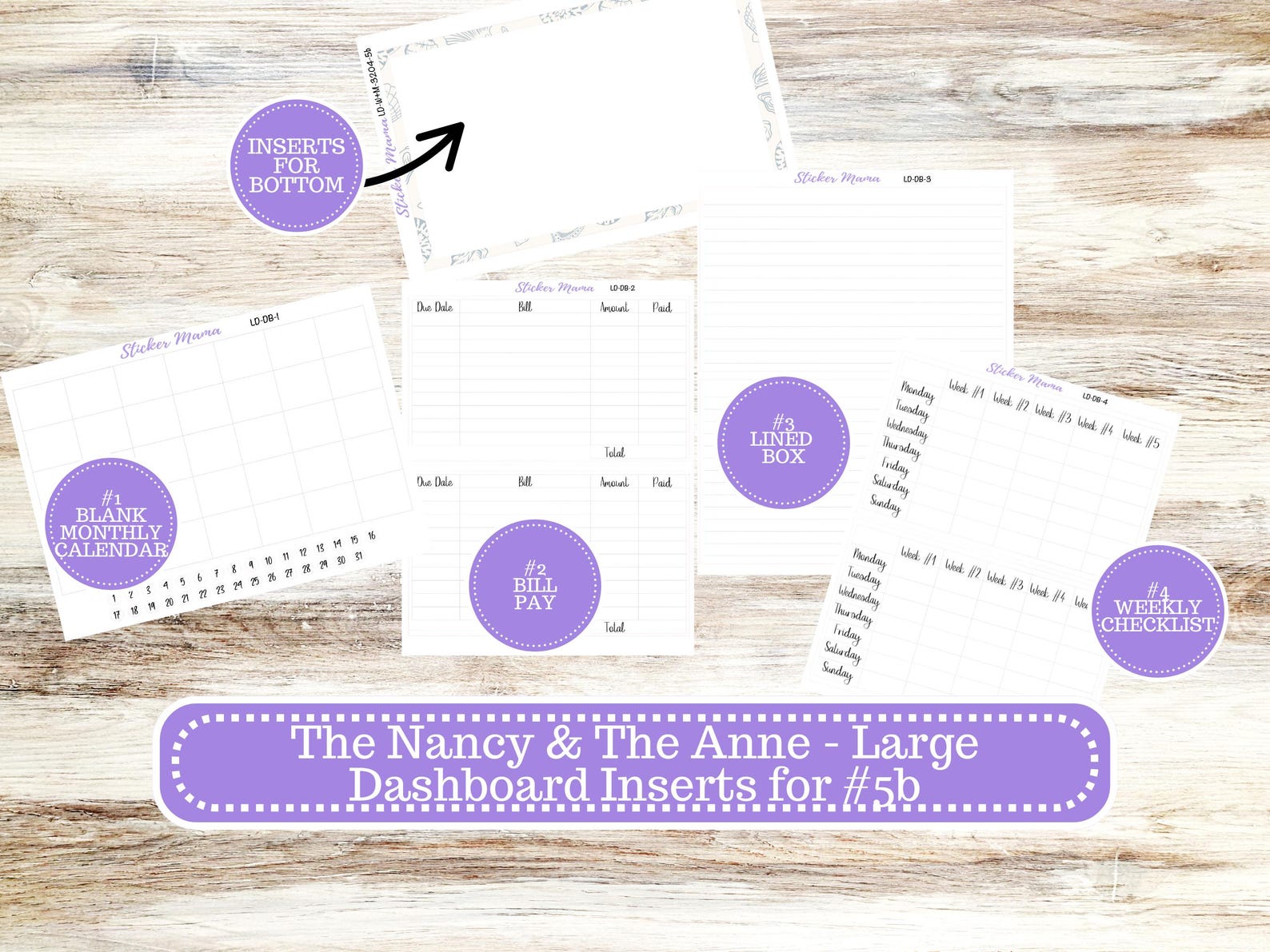 Laurel Denise Large Nancy & Large Anne Planner Sticker Kit | Month of ...
