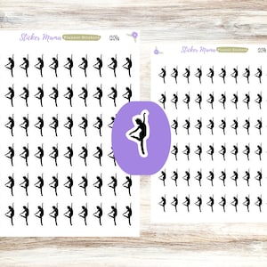 SS-1209 ADESIVOS DE DANÇA || Adesivos para planejador de prática de dança ||