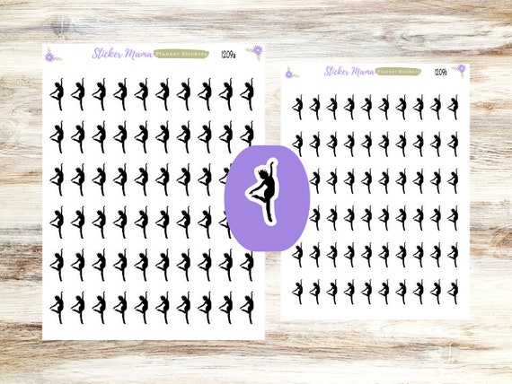 SS-1209 DANCE STICKERS || Dance Practice Planner Stickers ||
