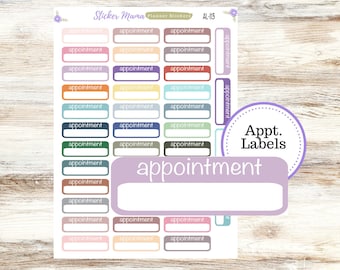 AL-113 || APPOINTMENT Labels || Planner Stickers || Labels Sticker || Appointment Stickers