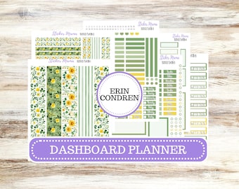 Kit de pegatinas para el planificador de Erin Condren / Marzo - Lucky Blossom n.° 3213