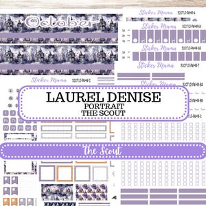 LD &quot;The Scout&quot; || PORTRAIT Weekly + Monthly Planner Kit #3207 || Haunted Haven || Laurel Denise Kit Portrait || Aug 25