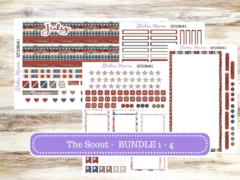Laurel Denise Small Scout Planner Sticker Kit | Portrait Weekly ...