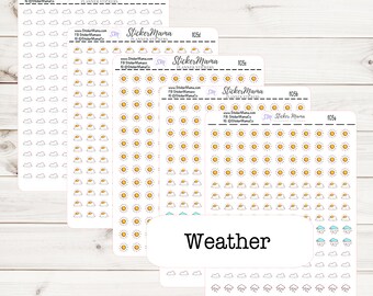 I105 - WEATHER STICKERS - weather planner stickers - for planner
