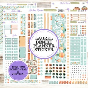 LAUREL DENISE MINI Planner Kit #3113 || Laurel Denise Kit || Laurel Denise Stickers || Laurel Denise Horizontal Vertical || August