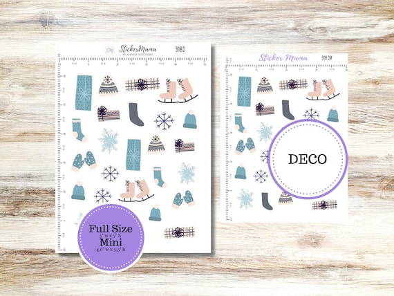 Deco 3118 | Arctic Frost | Planner Stickers | Winter Stickers | Redesigned 10-26