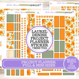 LAUREL DENISE PROJECT  Planner Kit #3201 || Fall Colors || Laurel Denise Kit || Laurel Denise Stickers ||  || Any Month ld