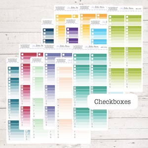WK-101 - CHECKBOX STICKERS - Planner Stickers - Checkboxes for Planners