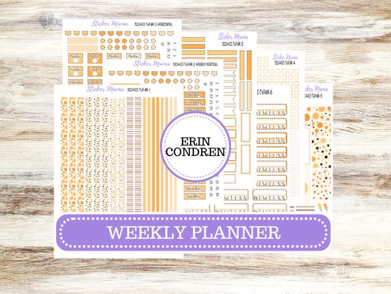 Erin Condren Weekly Planner Kit | WK 3224 Fall Polka Dots