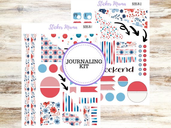 Journaling Stickers | Planner Stickers Kit | 3035 American Dream