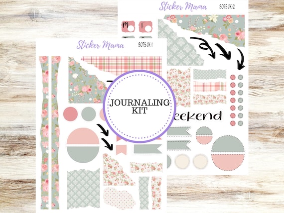 Journal Planner Sticker Kit  | Shabby Chic #3075