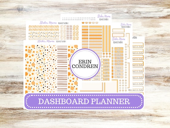 Erin Condren Dashboard Planner Kit DB | 3224 Fall Polka Dot