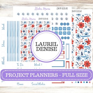LAUREL DENISE PROJECT Full Size Planner Kit #3035 || American Dream || Laurel Denise Kit || Laurel Denise Stickers