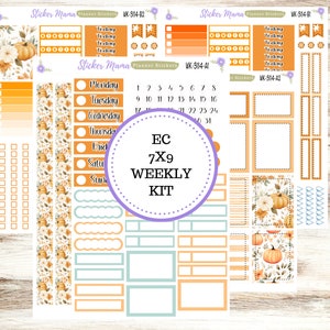 ERIN CONDREN WK-3114- Kürbis Paradies || Wochenplaner Kit || Erin Condren || Stundenplaner Kit || Vertikales Planer-Kit