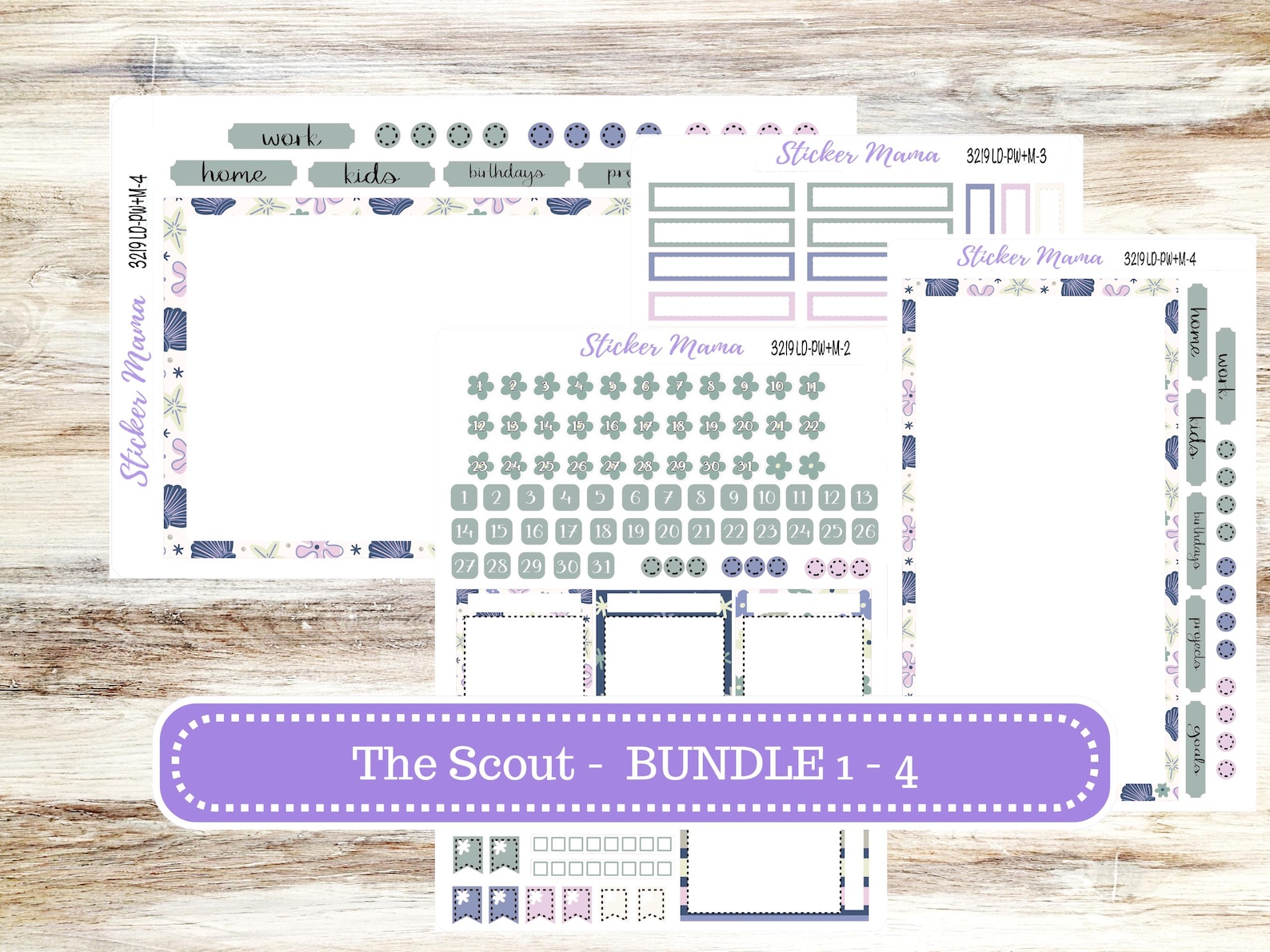 Laurel Denise Large Scout Planner Sticker Kit | Portrait Weekly ...