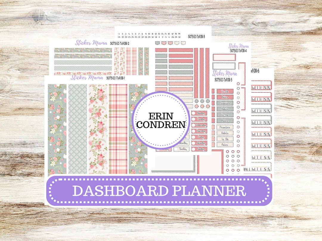 Erin Condren Dashboard Ideas