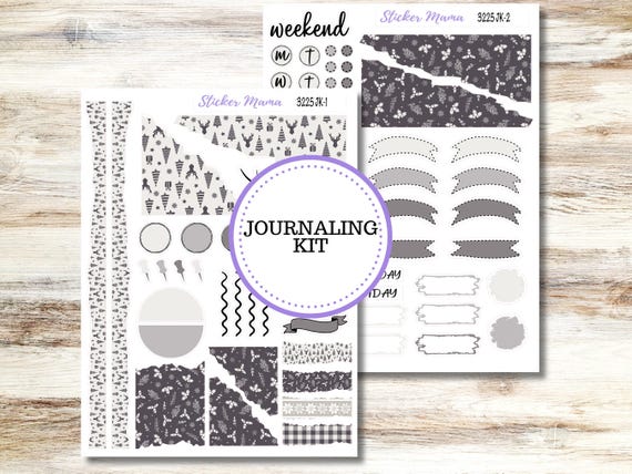 Journaling Kit 3225 |  Sleek Season  | Journal Planner Stickers | Redesigned 9-26