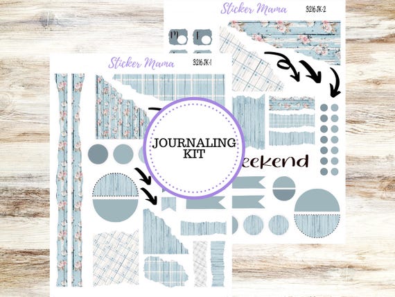 Journal Planner Sticker Kit | #3216 Chic Roses