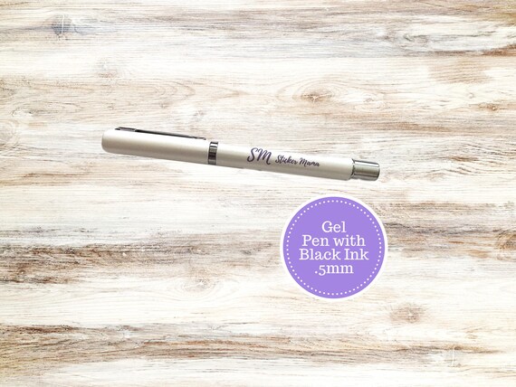StickerMama GEL Pen || .5mm Black Gel Pen ||