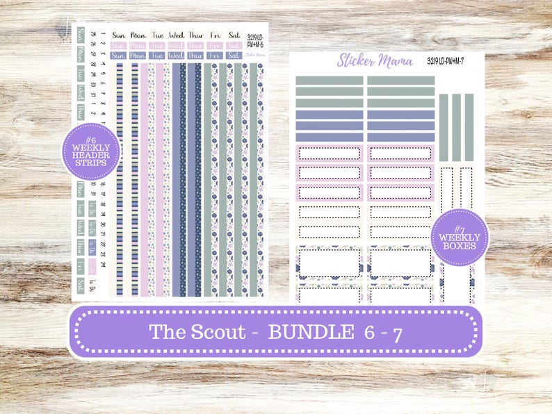 Laurel Denise Large Scout Planner Sticker Kit | Portrait Weekly ...