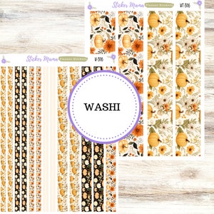 WASHI PLANNER STICKERS || 3116 || Pumpkin Spice || Washi Stickers || Planner Stickers || Washi for Planners