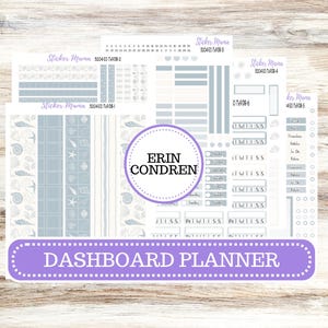 ERIN CONDREN Dashboard Planner Kit DB-3204 || Costal Charm August  || Dashboard Planner Sticker Kit || Erin Condren || June 25