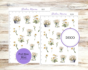 DECO-3122 || Vintage Bloom Deco || PLANNER STICKERS || Deco Stickers ||  Deco
