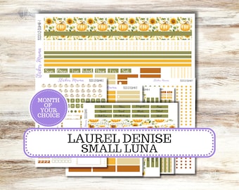 Laurel Denise Small Luna Planner Sticker Kit | Luna Weekly + Monthly | Choose your month | #3220 Sunflower Harvest | 8-26