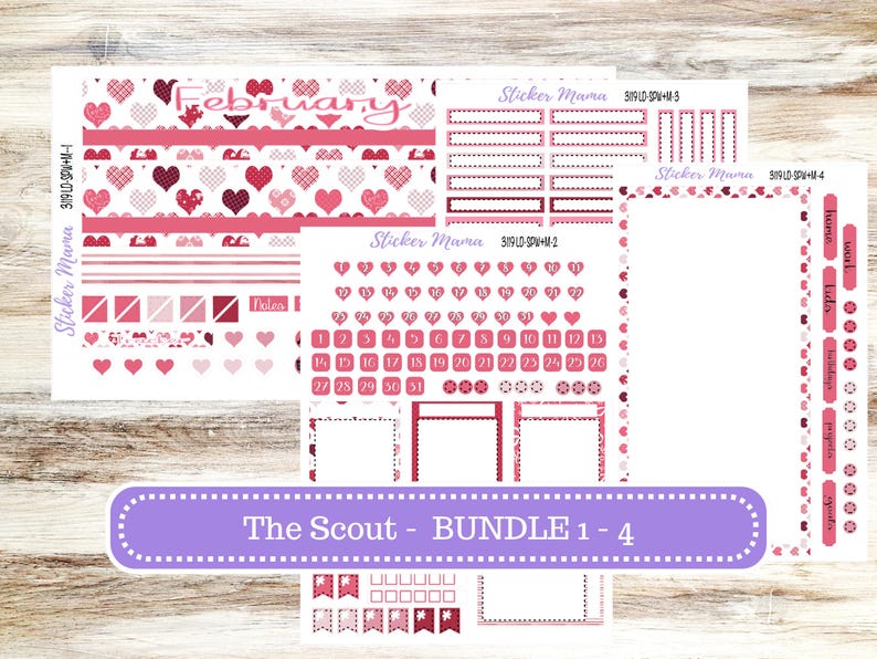 Scout Guide Sticker Laurel Denise Small Scout Planner Sticker Kit | Portrait Weekly ...
