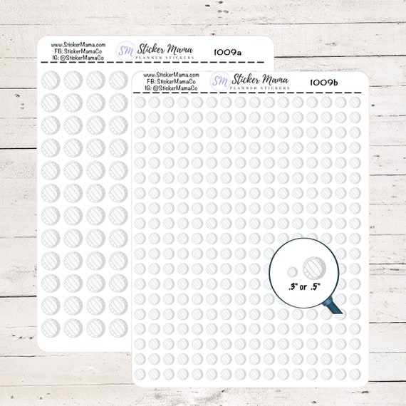 1009 - VOLLEYBALL Planner Stickers - Sports Stickers