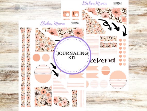 Journal Planner Sticker Kit | #3203 Pretty in Pink