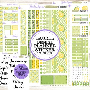 LAUREL DENISE PLANNER Kit #3034 || Laurel Denise Kit || Laurel Denise Stickers || Lemon Laurel Denise